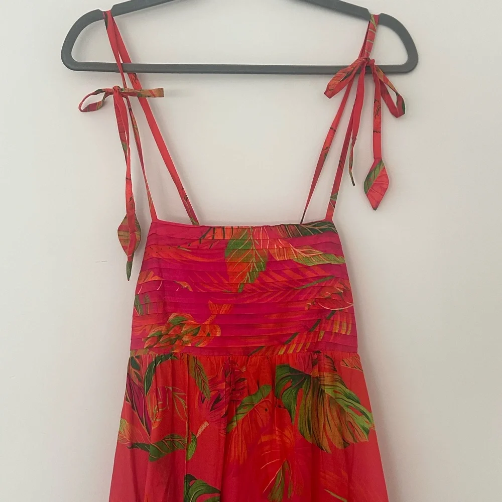 Farm Rio Orange Ombre Forest Maxi Dress - Picture 6 of 7